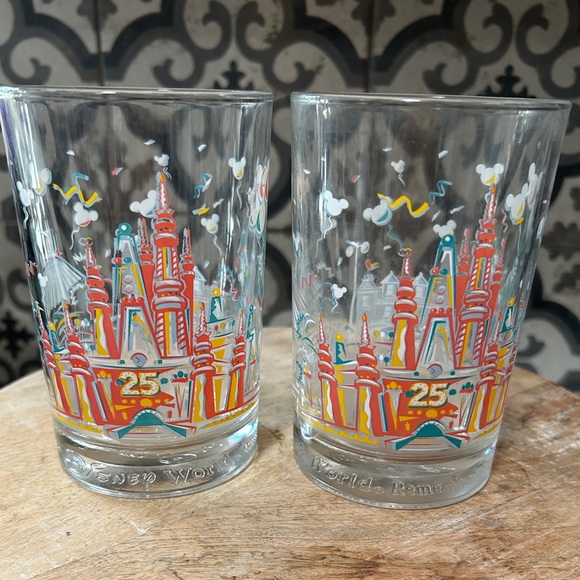 Disney 25th Anniversary Glassesnull